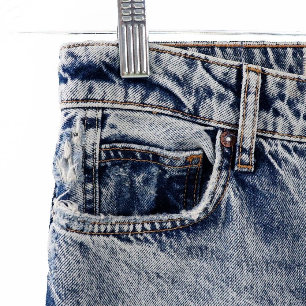We the Free My Own Lane Distressed Acid Washed Jean - Picture 4 of 9